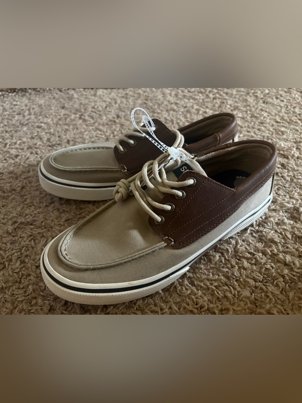 Sperry Men’s Halyard Camp Moc Toe Boat Deck Shoes Size 7 NEW